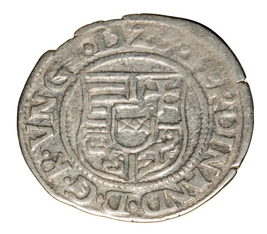 Denar 1529 Ferdynand I Habsburg Węgry Kremnica