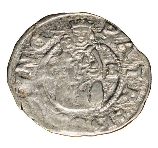 Denar 1589 Rudolf II Habsburg Węgry Kremnica