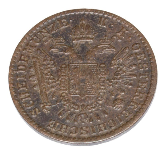 1/2 krajcara 1851 Franciszek Józef I Węgry Wiedeń