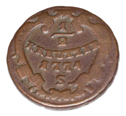 1/2 krajcara 1774 Józef II Habsburg Austria Smolnik