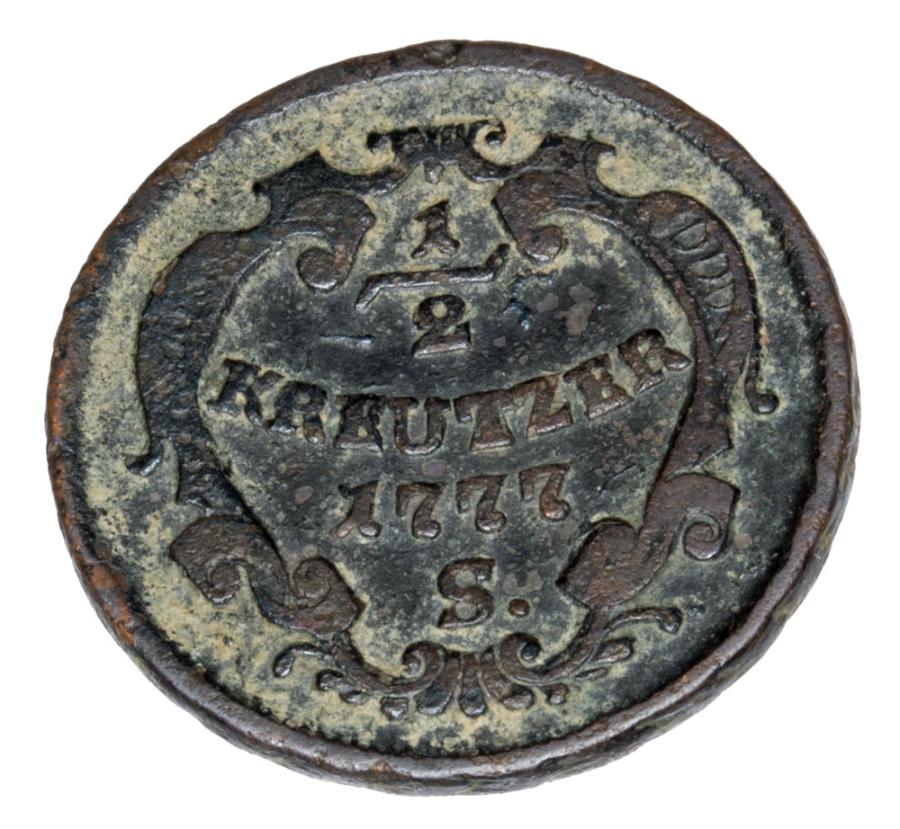 1/2 krajcara 1777 Maria Teresa Habsburg Austria Smolnik