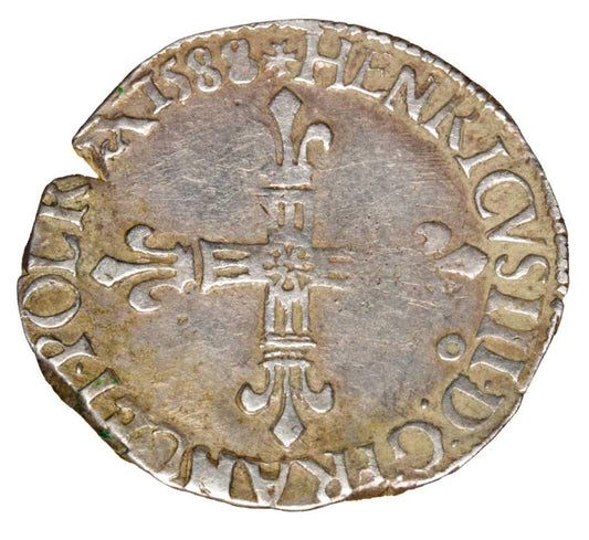 1/4 ecu 1588 Henryk Walezy Francja Rennes