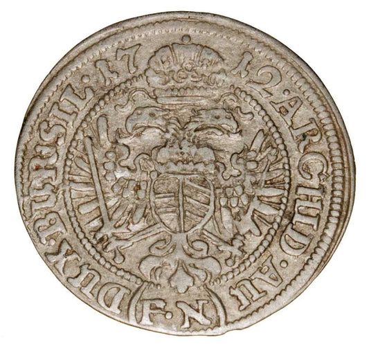 3 krajcary 1712 Karol VI Habsburg Śląsk Wrocław